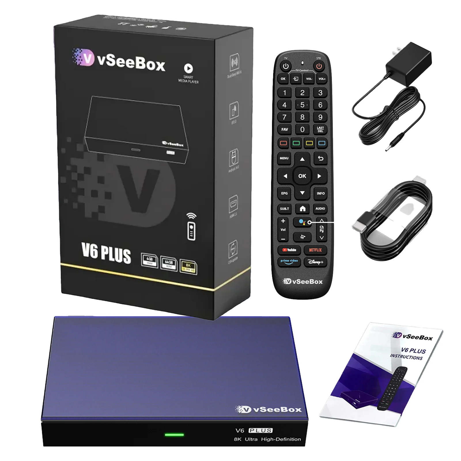 2026 vSeeBox V6 Plus New Box Voice Control - Image 1