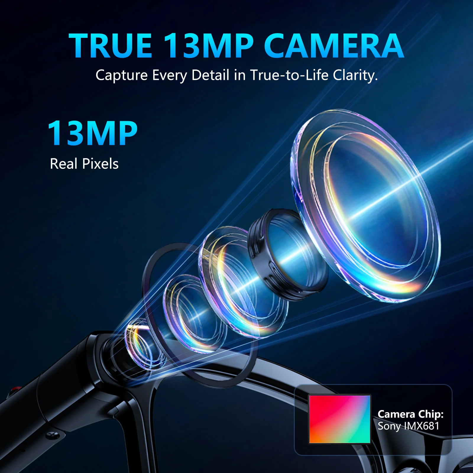 Smart 4K Camera Video Recording AI Photo Recognition Bluetooth Call Voice Translation Sunglasses - Image 3