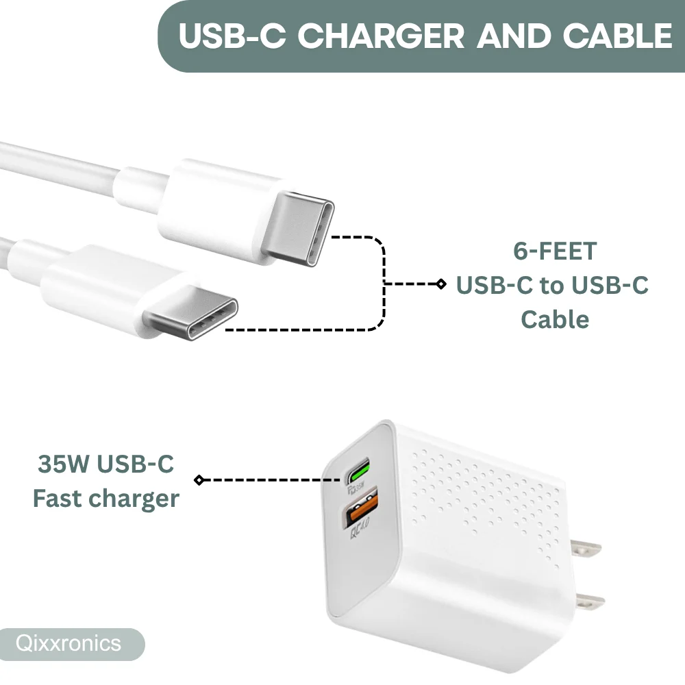 Fast Charger USB-C 35W, 6FT Long Cable for Samsung Galaxy S26 S25 S24 S23, Z Flip - Image 2