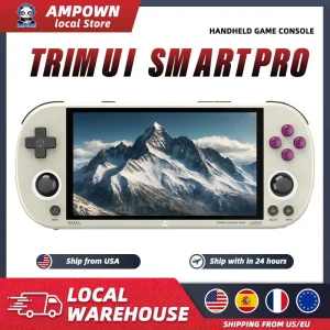 Smart Pro Handheld 4.96'' IPS Screen Linux System Joystick Retro Video Game Console